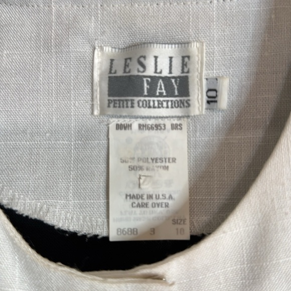 Vintage Leslie Fay Petite Collections Dress - size 10 - Picture 2 of 3